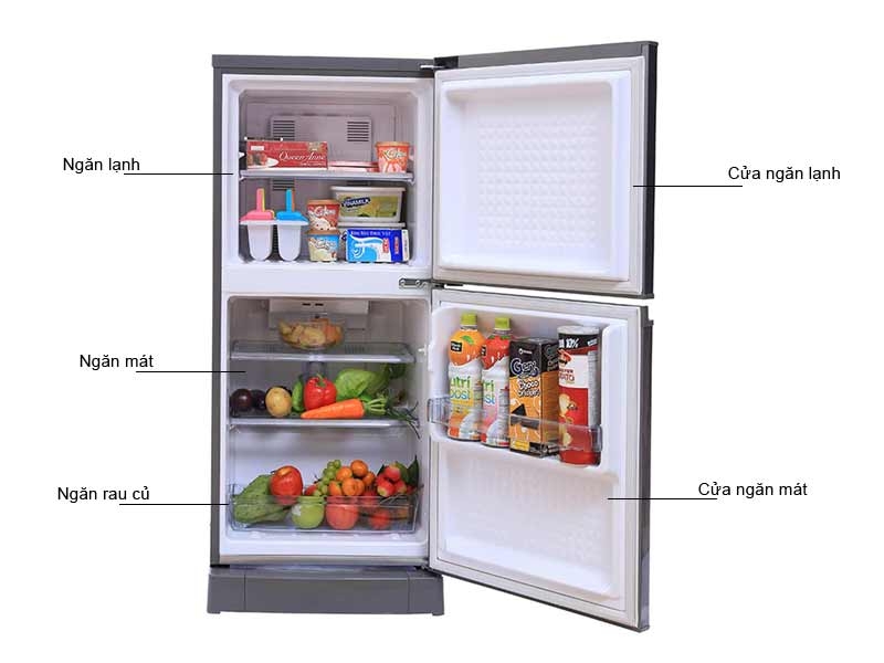 Tủ lạnh Panasonic 135 lít NR-BJ158SSVN